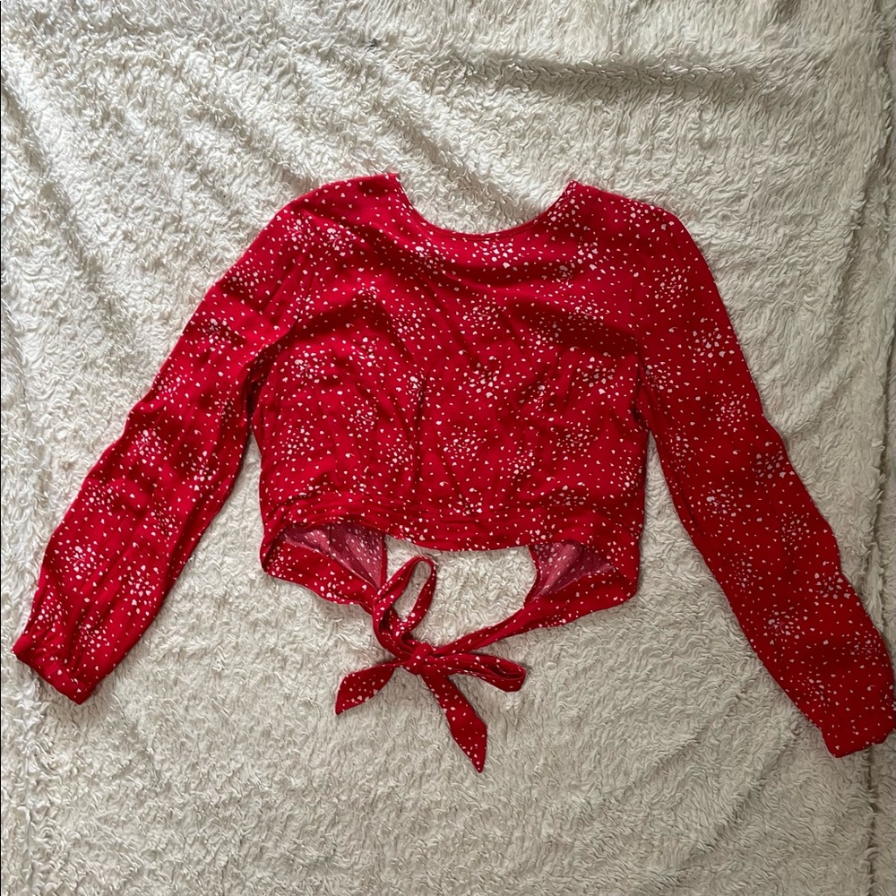 ✨3 for $20 Red crop top